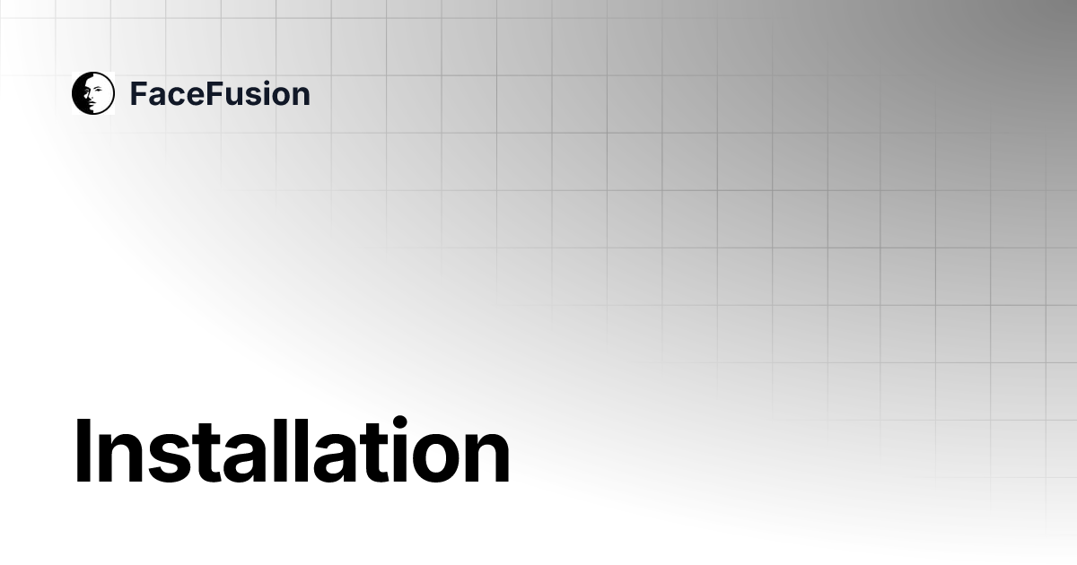 Installation facefusion